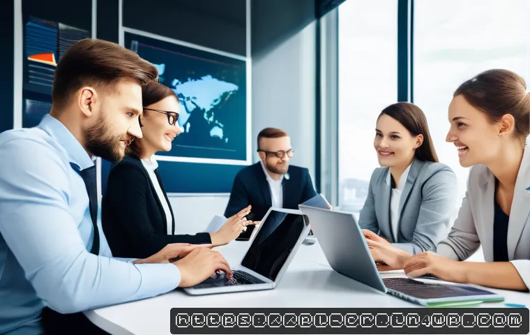 역량 갭 분석을 위한 피드백 수집 방법 - A modern office scene showing a diverse team of Polish professionals engaged in a 360-degree feedbac...