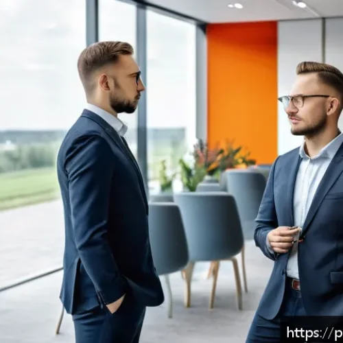 리더십 개발을 위한 역량 갭 분석 - A modern office setting in Warsaw, Poland, showcasing a diverse team of professionals engaged in a o...